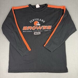 Vintage Cleveland Browns Shirt Mens XL Pullove NFL Long Sleeve T 2000s‎ Y2K